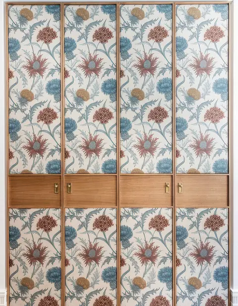 Floral wardrobe doors