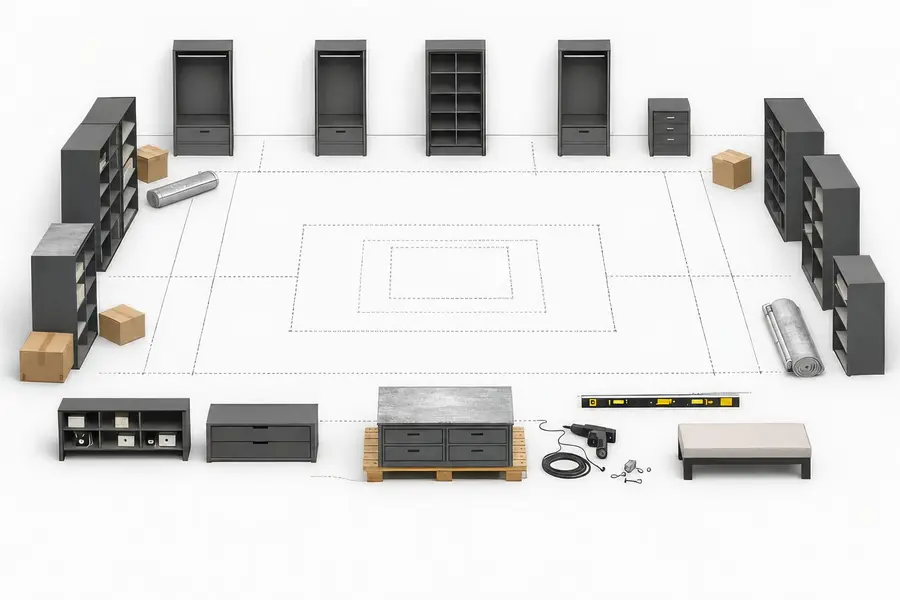 Modular closet system